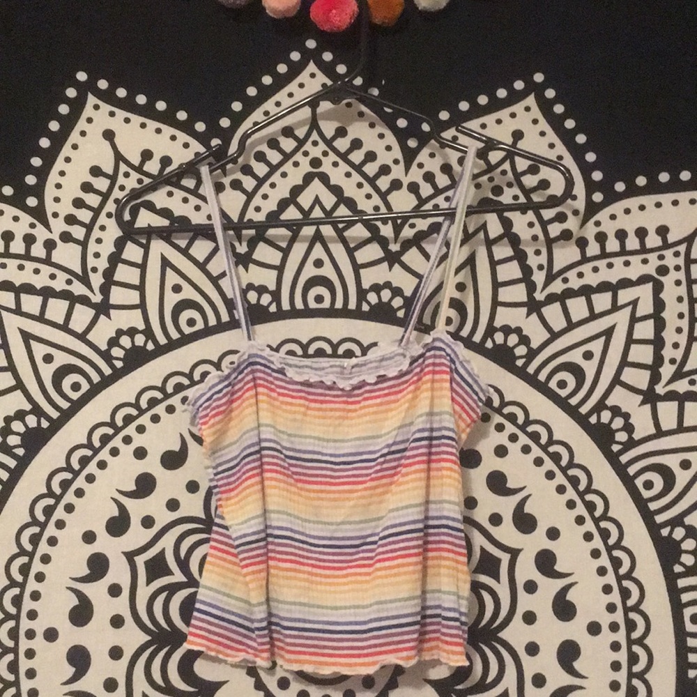 rainbow crop top